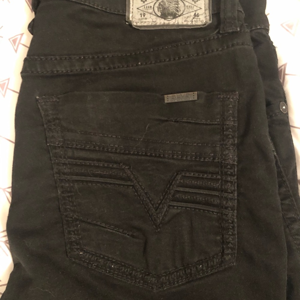 Black Salvage Mayhem Straight Jeans